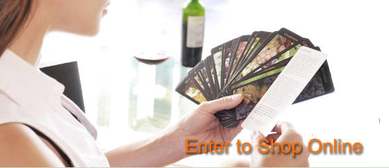 Wine cards, wine calendars, wine guides for wine tasting and wine education.